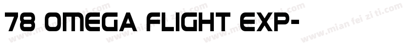 78 Omega Flight Exp字体转换